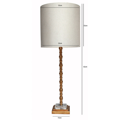 Gold and deals cream floor lamp